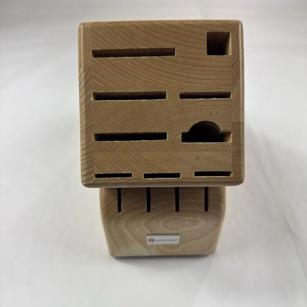 Wusthof Knife Block 13 Slot Wood Wüsthof Germany Natural Finish Kitchen Cook Cut